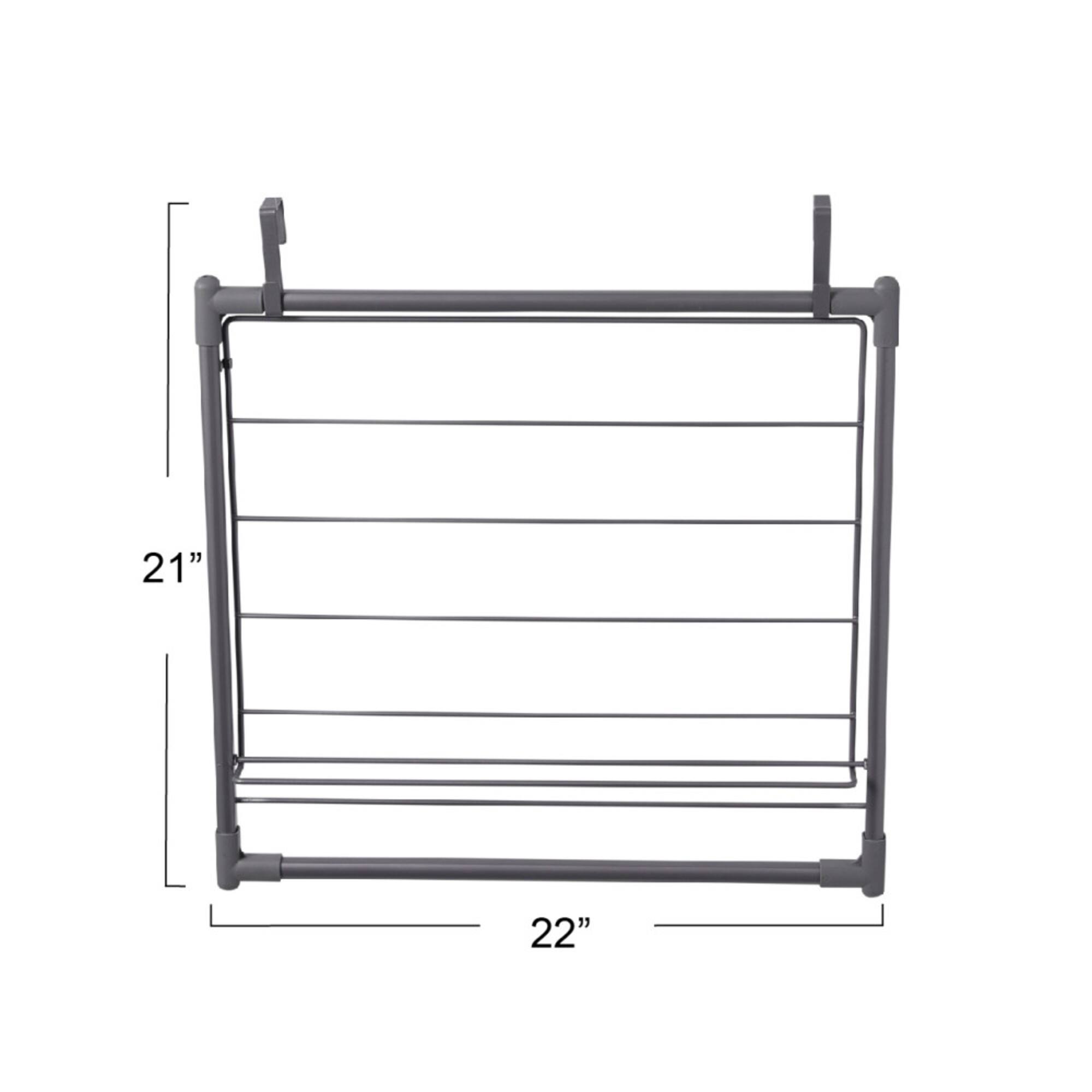 Household Essentials Metal Expandable Over the Door Drying Rack